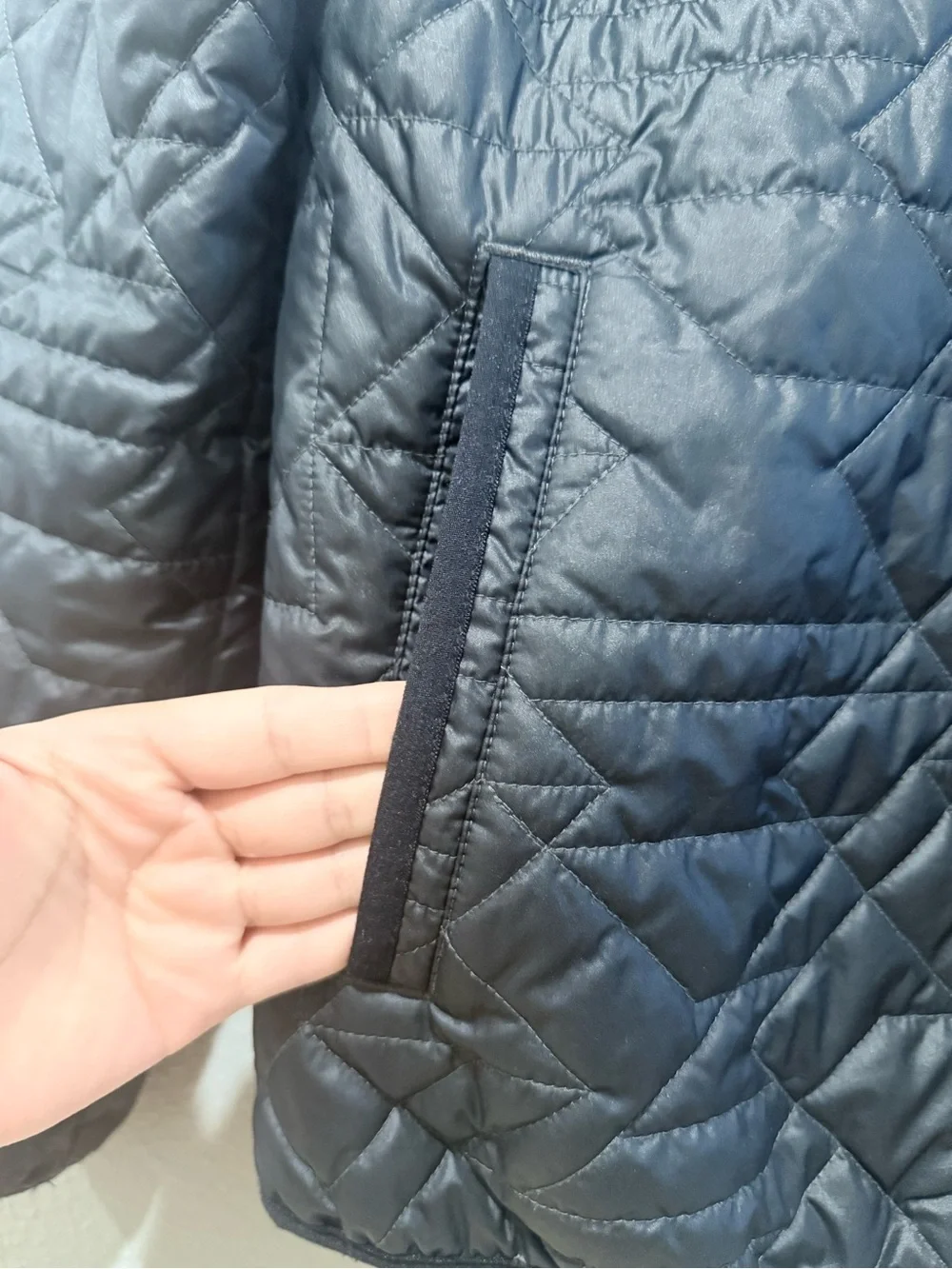 Nike Primaloft Black Quilted Snap Front Puffer Jacket Size XS
